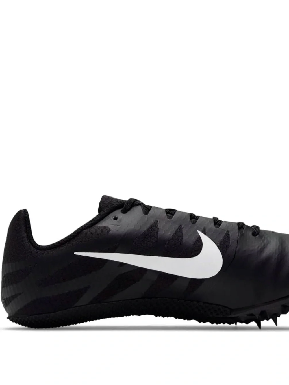 Nike Zoom Rival S Track Spikes Men’s 9.5 Black White Sprint Shoes w/ Bag